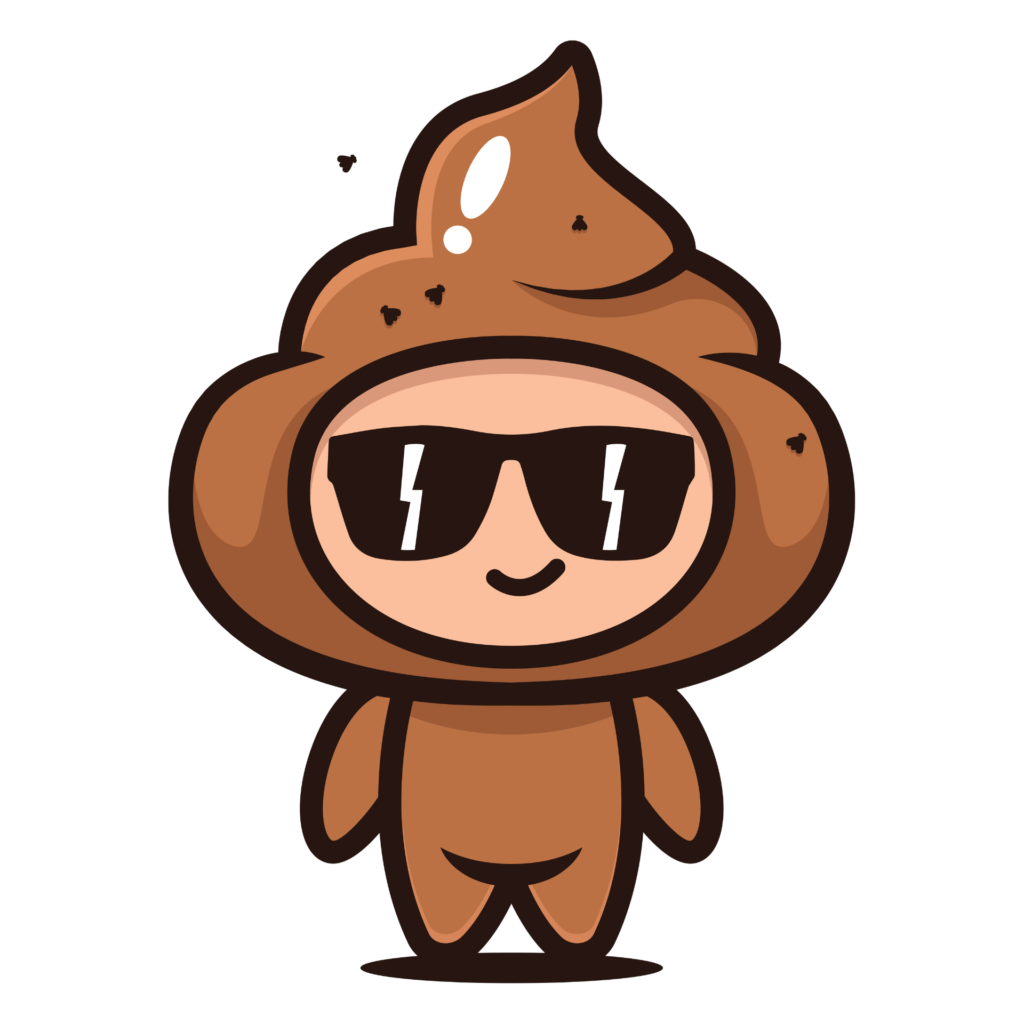 Cartoon Poop Mascot