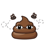 Funny Poop with Flies